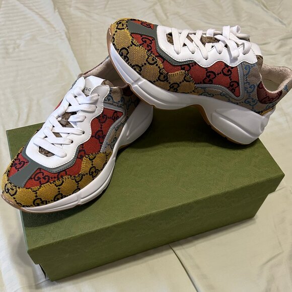 GUCCI Multi-Color Rython Sneakers - Picture 2 of 5